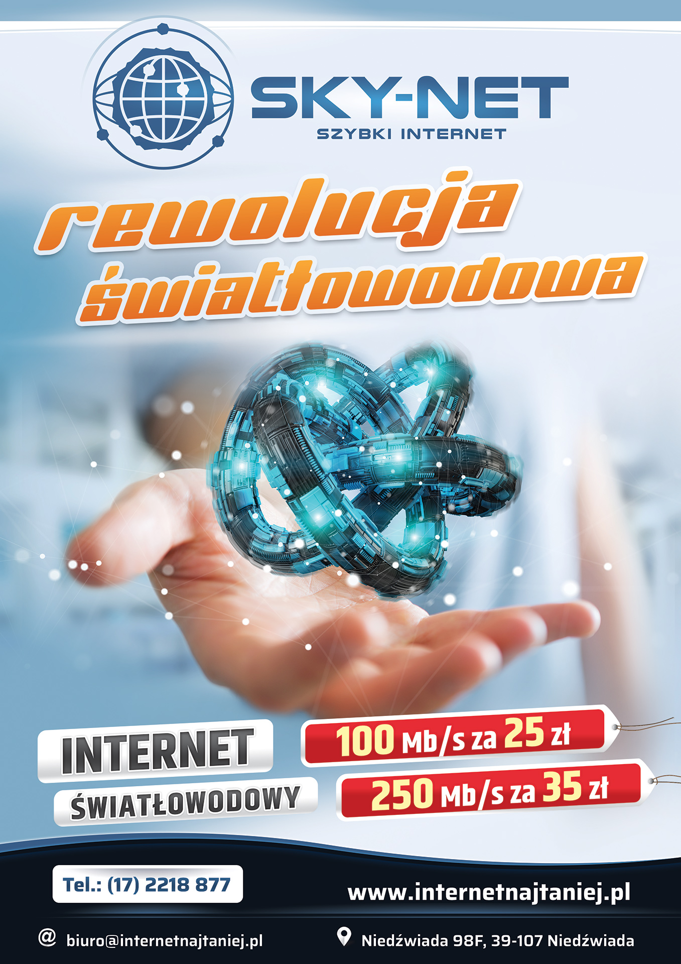 SKY-NET Internet Najtaniej. Rewolucja Światłowodowa